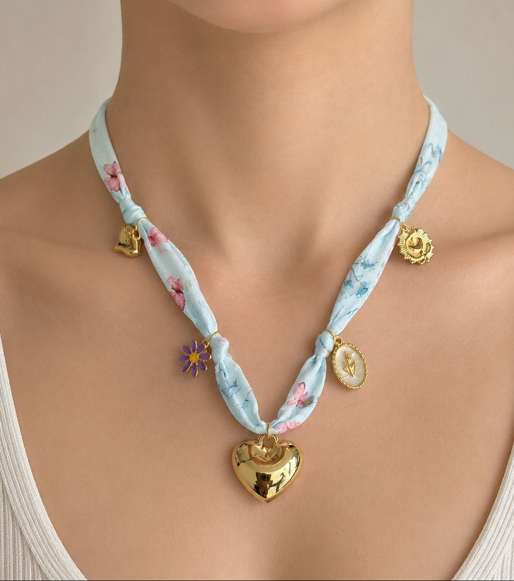 Collana - Heart Celeste