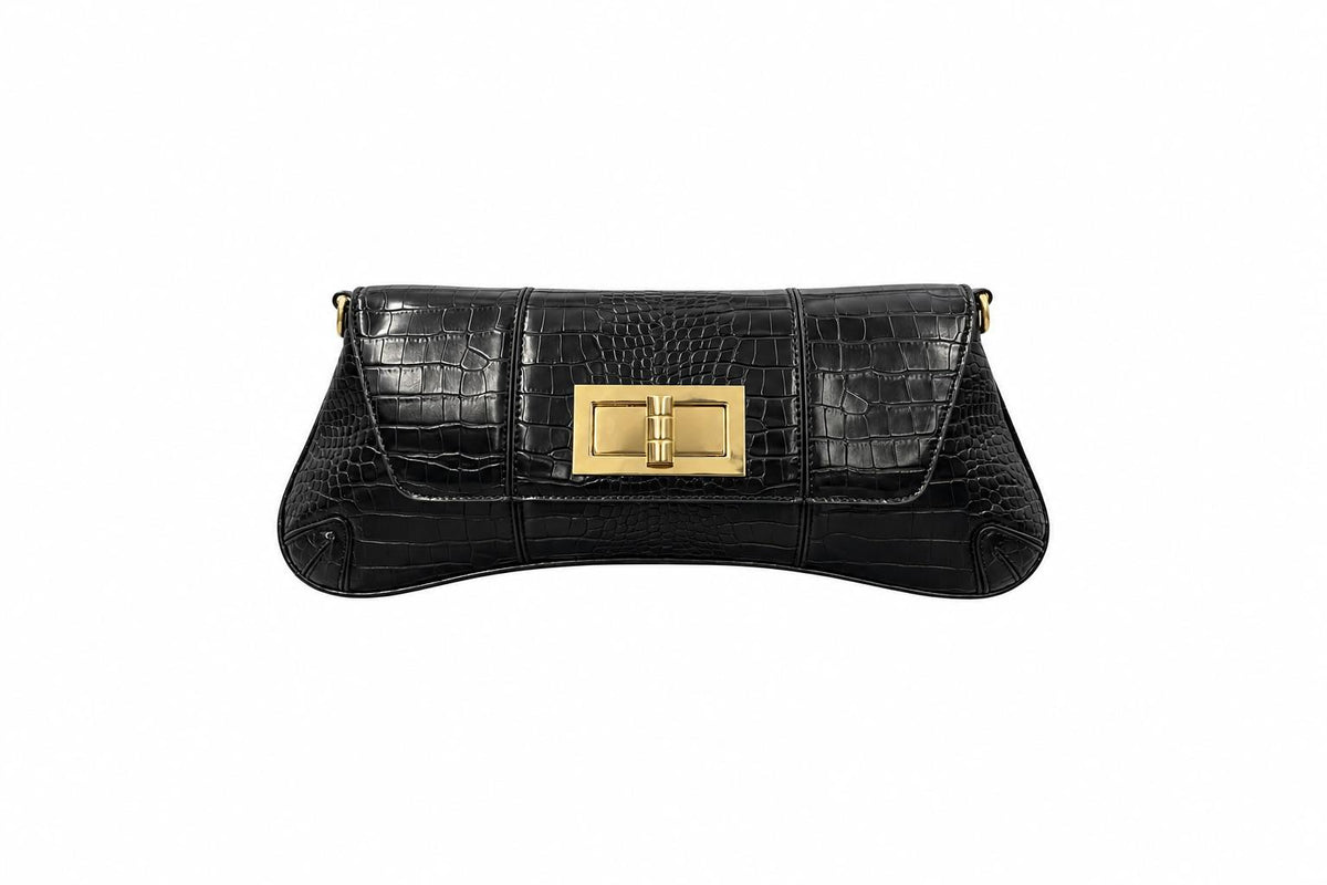 Borsa - Luxe Croco Nero
