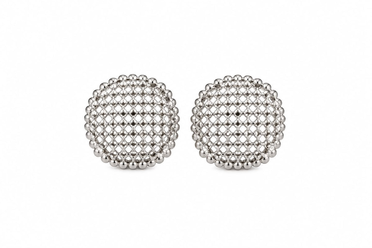 Orecchini - Silver Mesh