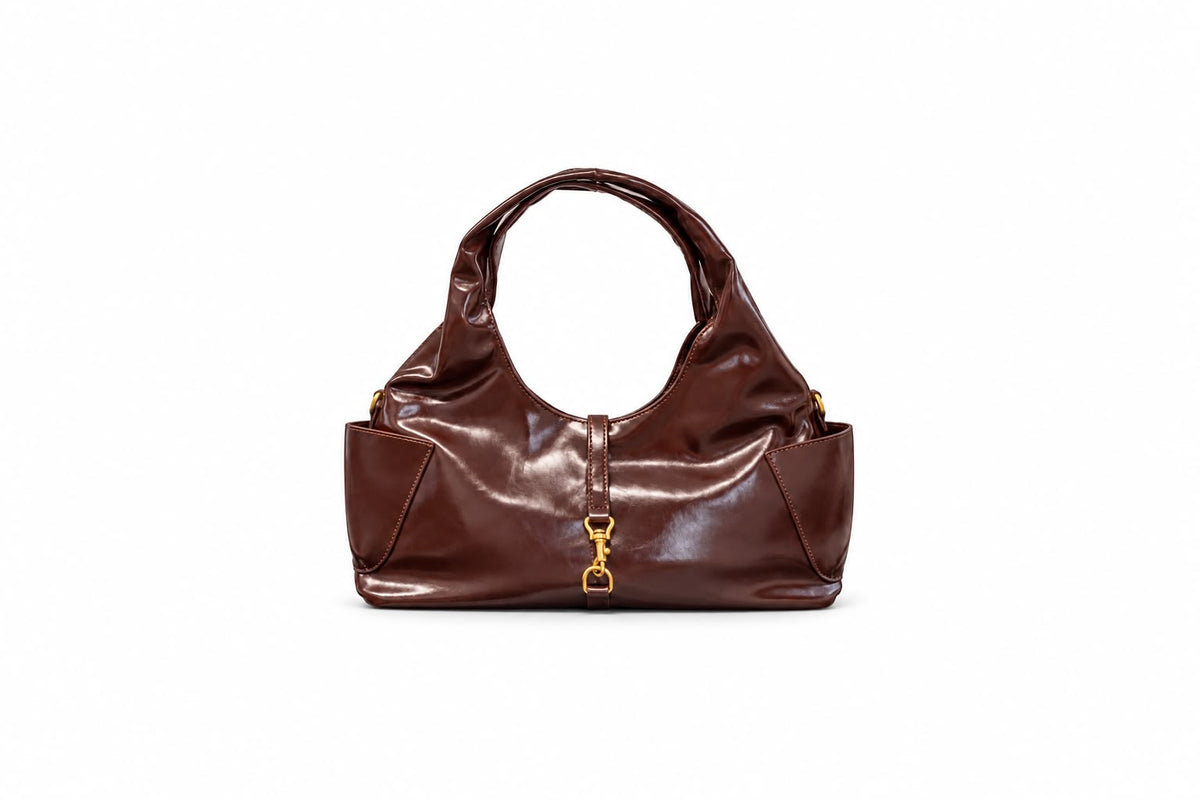Borsa - Glossy Marrone